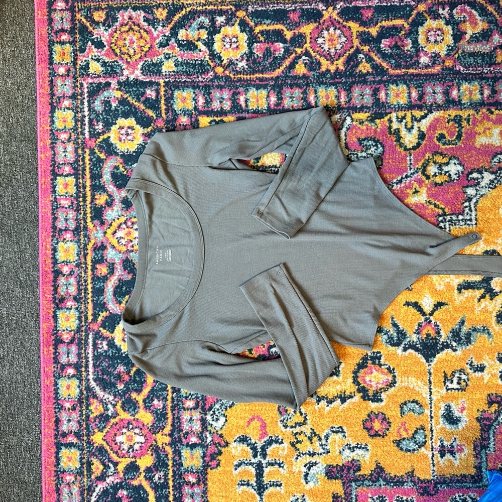 American Eagle Outfitters Charcoal Tee